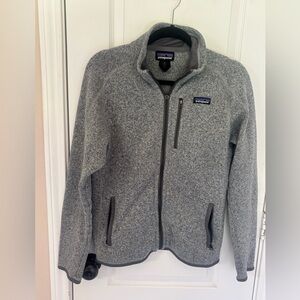 Patagonia Women’s Better Sweater Heather Gray Full-Zip Fleece Jacket Size Small